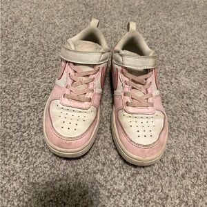 Nike Kids Pink and White Sneakers